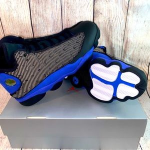 Air Jordan 13 Retro, Size 11M , Black/Hyper Royal